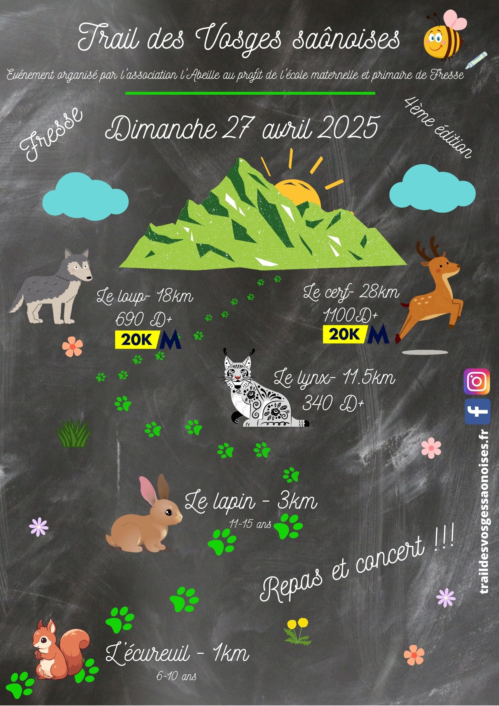 Affiche de présentation du trail